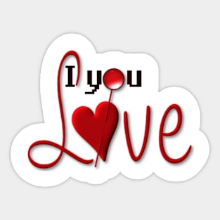 I Love You Sticker